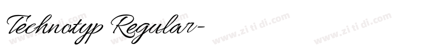 Technotyp Regular字体转换